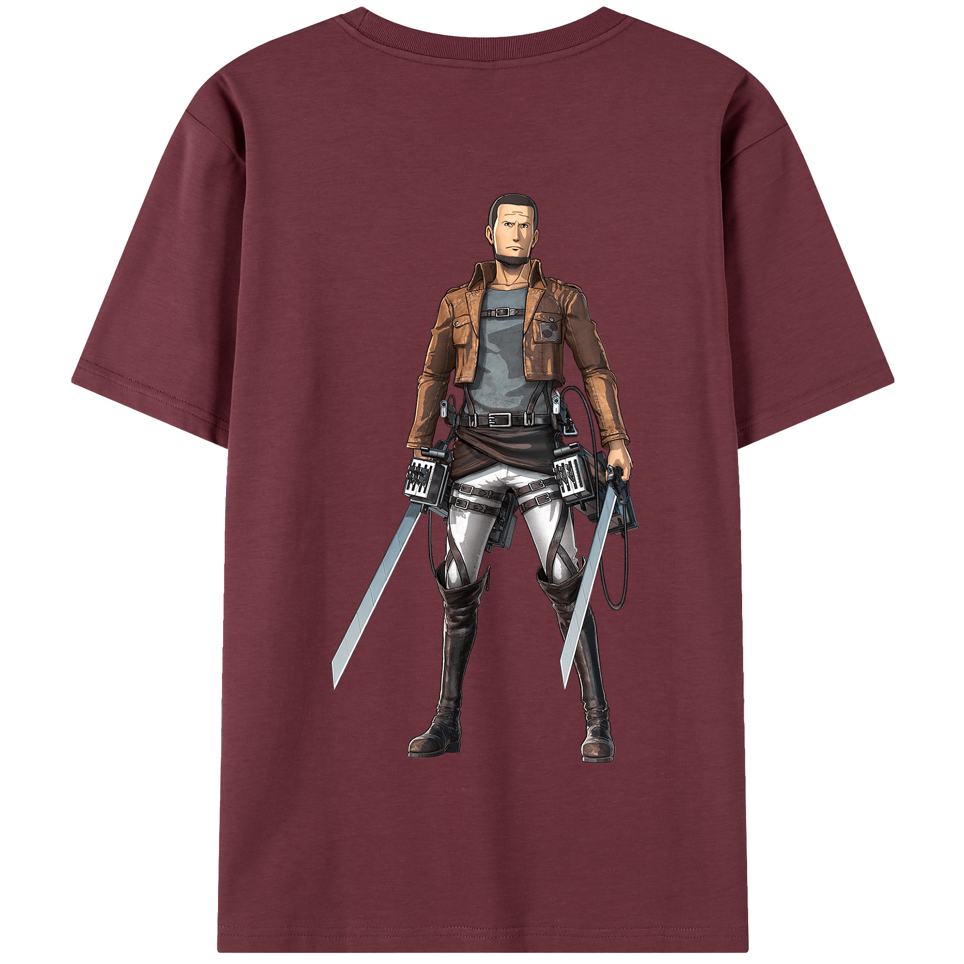（画像用） 進撃の巨人 Attack on Titan 綿100％半袖Tシャツ（背面プリント）
